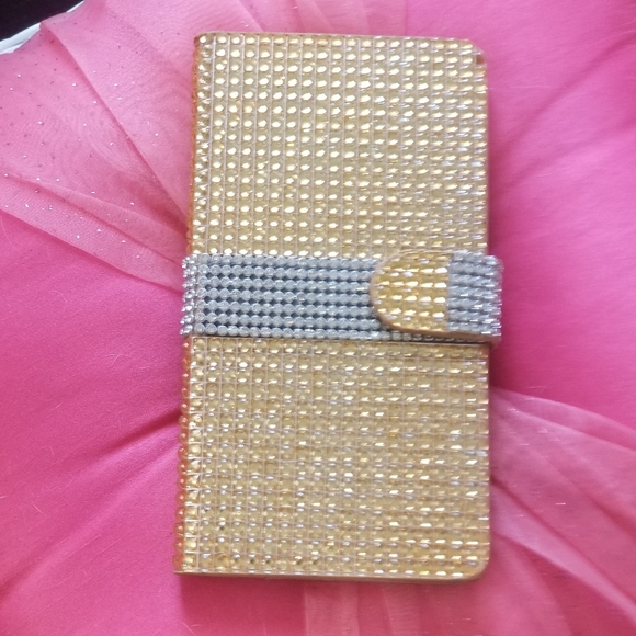 NEW Bling Rhinestone Cell Phone Wallet Case - Picture 2 of 8